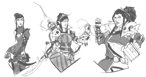 I forgot to post those damnitOld sketches of the characters of the late Ravnica game we played earli