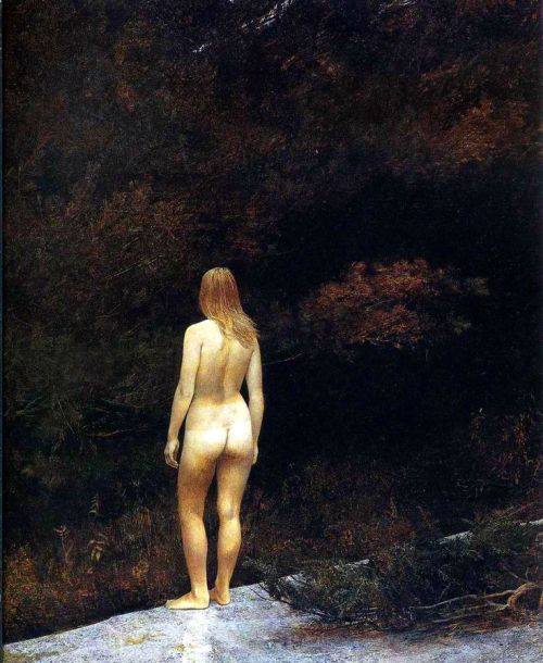 radtraditional:Indian Summer (1970) - Andrew Wyeth.  Tempera on panel.