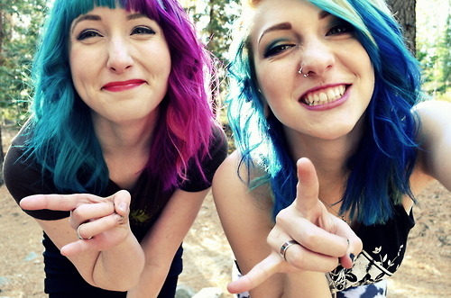 dyed hair