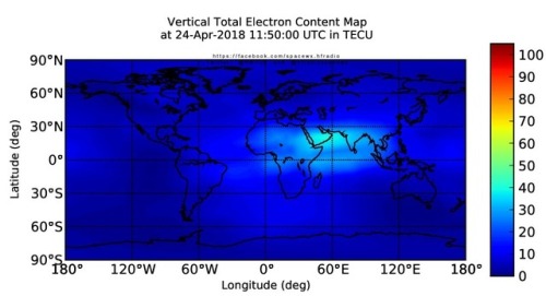 Latest TEC map from NASA. What is TEC? Total Electron Content (or TEC) is an important descriptive quantity for the ionosphere of the Earth. TEC is the total number of free electrons integrated between two points, along a tube of one meter squared...