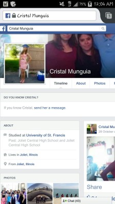 fuckinwuvswuts:  Cristal Munguia of Joliet, Illinois 