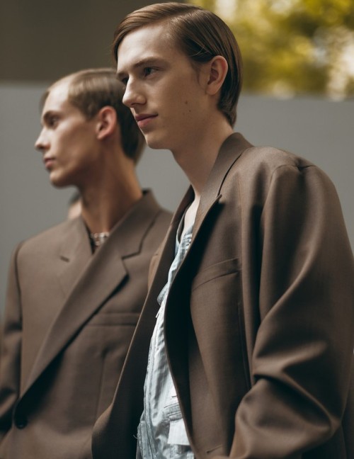 Adrian Stene by Inès Manai - Backstage at Dior Homme, SS19