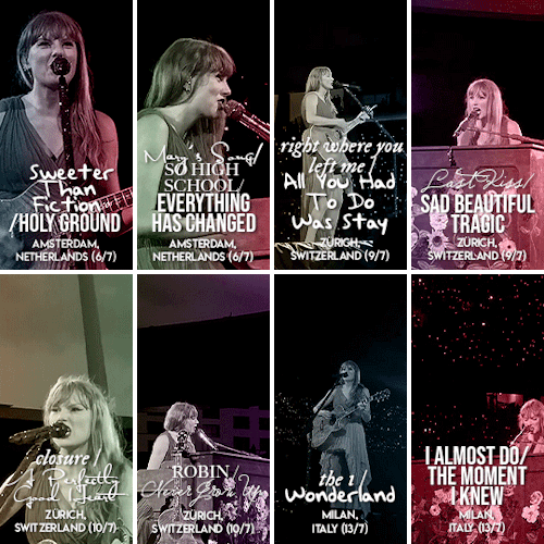 Surprise Songs On The European Leg Of The Eras Tour (x)