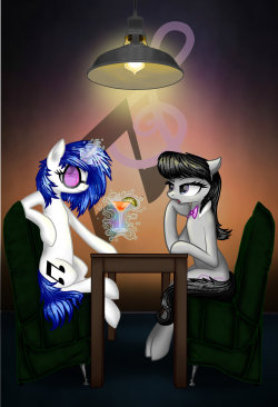 twilightsprinkle:  Vinyl and Octavia: University