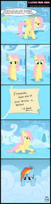 madame-fluttershy:  A Letter From Above by *Toxic-Mario  Awww!!!! &lt;3