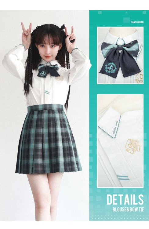 Amahakawa x Hatsune Miku School Uniform Collaboration by MoeyuMSRP: 26 yuan for the bow, 29 yuan for