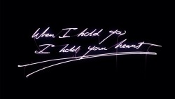 puppetwithapistol:   When I Hold You I Hold Your Heart   Tracey Emin, 2013  