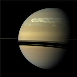 eupraxsophy:  Storm on Saturn.  