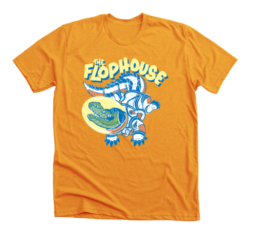 I did a t-shirt for the Flop House podcast February 6th live show! This Rocket Crocodile shirt will 