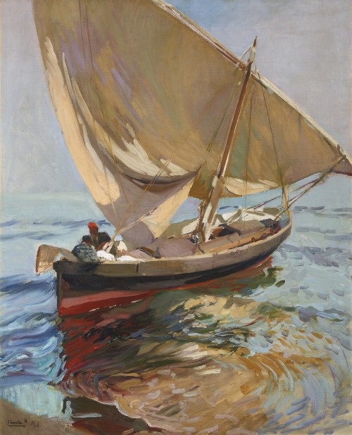 Joaquín Sorolla - Setting out to Sea, Valencia - 1908