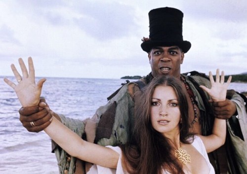  Geoffrey Holder as Baron Samedi and Jane Seymour as Solitaire - Live and Let Die (1973)