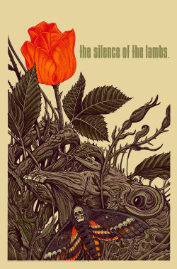 geekynerfherder:    ‘Silence Of The Lambs’ by Florian Bertmer, is a new officially licensed MGM Studios print release from Grey Matter Art. It’s a 24&quot; x 36&quot; screenprint in a hand numbered Regular edition of 140 for โ, and a hand numbered