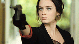 sorry-no-more-no-less:Emily Blunt in Wild Target. 