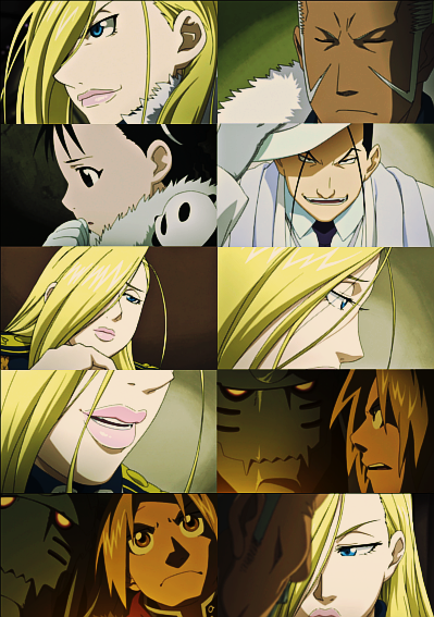 tadashiaf-remade:  FMA SCREENCAP MEME: 04: Up Close & Personal: (screencaps where the subject is in close up)→Episode 35 