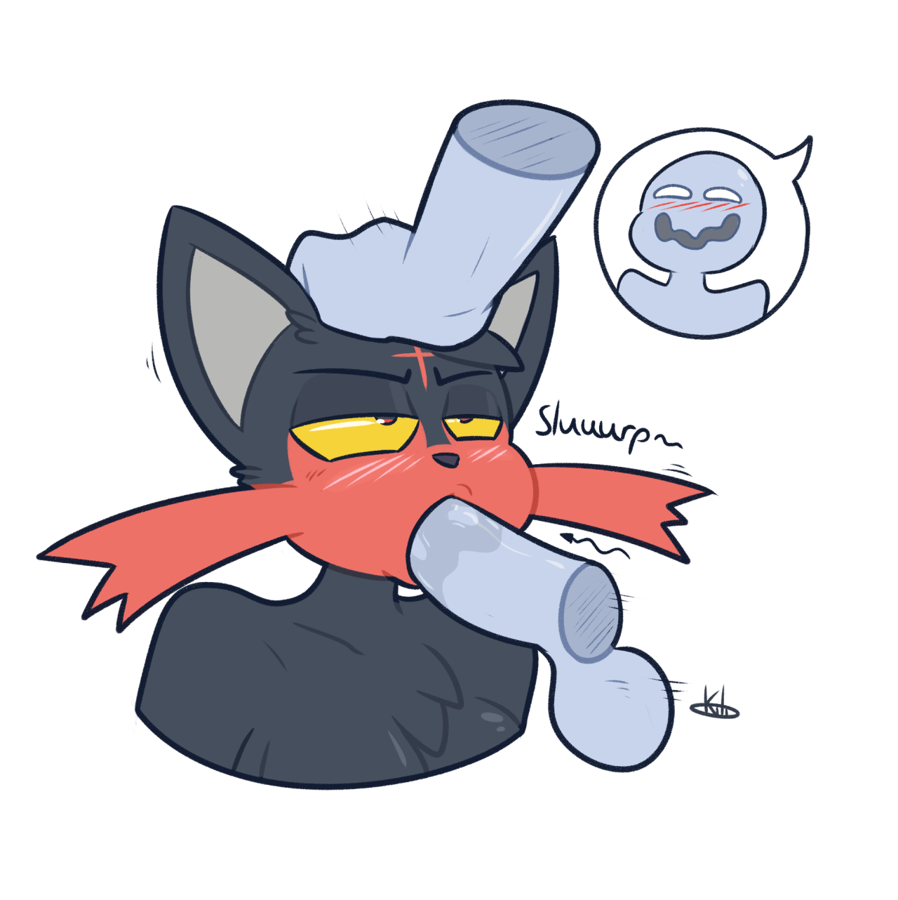 furrylover-0w0:  thekilinah:  A litter of Litten Lewds Finally got this outta my