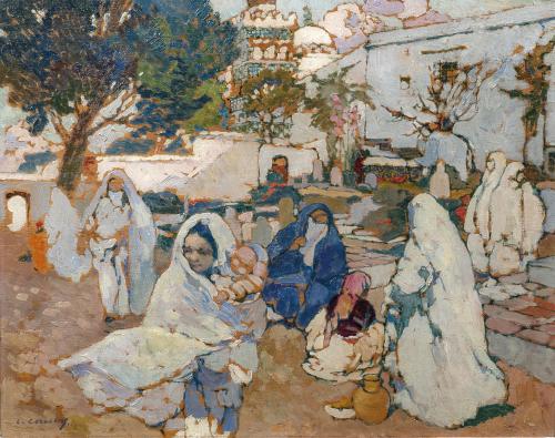 Léon Cauvy - La Sortie de la Mosquée (c. 1910)