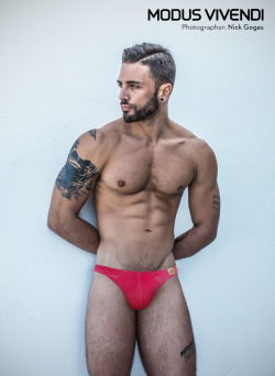 modusvivendiunderwear:  One more shot from our latest campaign for the best selling Bon Bon Line. Photography by Nick Gogas with model Christos Artemiou.