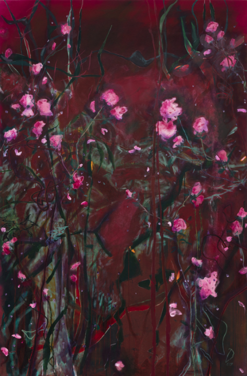 wtxch:  Aethan Wills (British, b. 1974)There are no roses in this garden (only a graveyard of broken dreams), 2021Oil on canvas