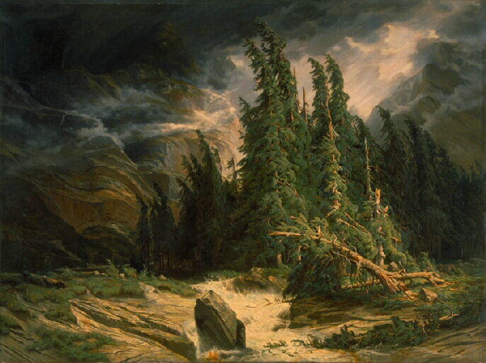 walpurgishalle:  Alexandre Calame (1810 – 1864) 