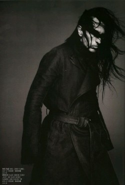 erowid:Rick Owens Portrait Photographed by Nick Knight for Arena Homme Plus