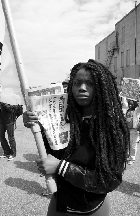 the-sleepiest:
“Protest for Freddie Gray in Baltimore, MD today (4/26). Thousands showed up. This is the seventh consecutive day of protest. (x)
”