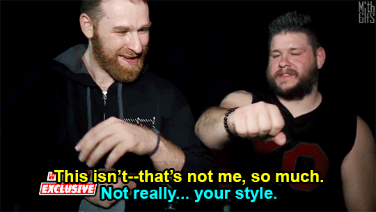 moonsault-fics:  mith-gifs-wrestling:Kevin and Sami and their (stolen) friendship
