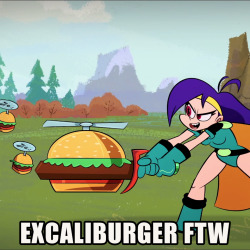 Excaliburger: Hamburgers win. Every time.