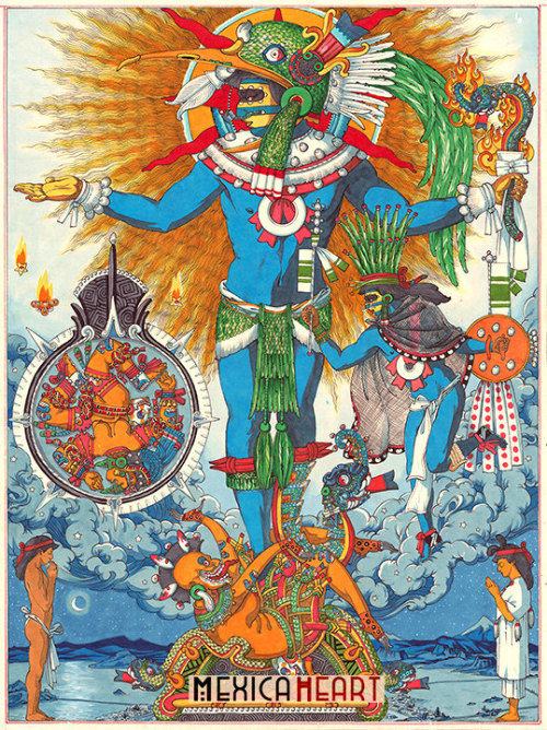 Huītzilōpōchtliis a deity of war, sun,and the patron of the city of Tenochtitlan, today City of Mexi