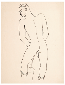 desimonewayland:  Jean CocteauQUERELLE DE BREST. [CIRCA 1947]. Édition originale, illustrée de nombreux dessins hors texte de Jean Cocteau. via: Sotheby’s