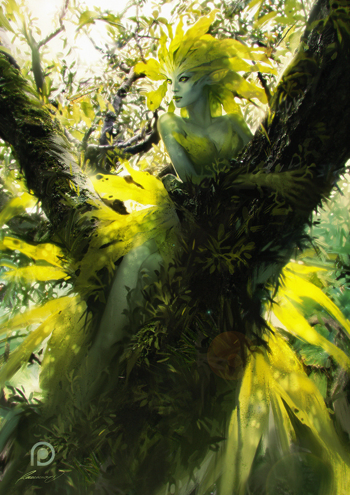fear-the-bunneh:  Leaf Spirit by tincek-marincek  