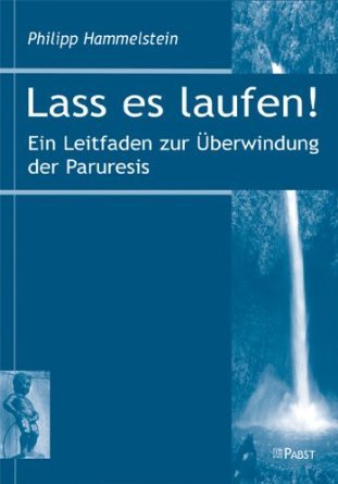 Nice cover page for a German book on overcoming shy bladder syndrome - the book title