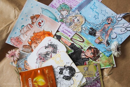 And parcels I&rsquo;ve recently received :&ldquo;333 From @kisavani, sekiseiinko, olgalightf