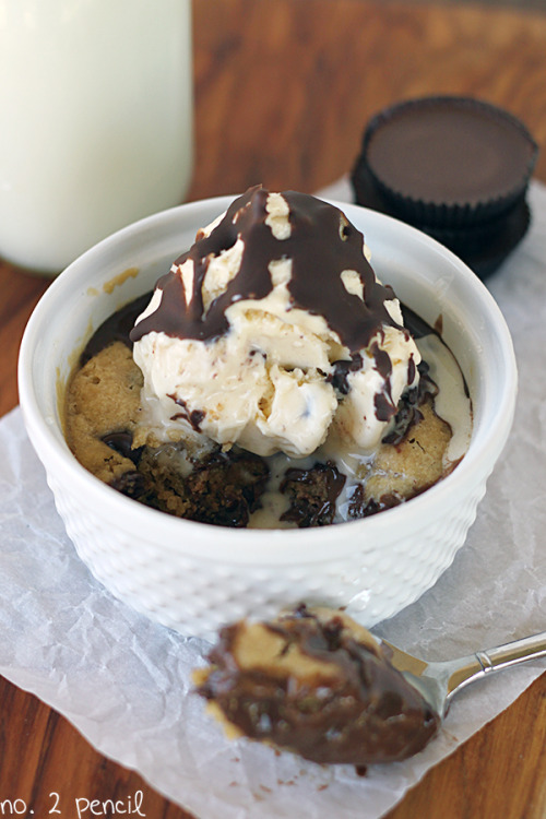 do-not-touch-my-food:   Reeses Stuffed Chocolate Chip Cookie in a Cup 