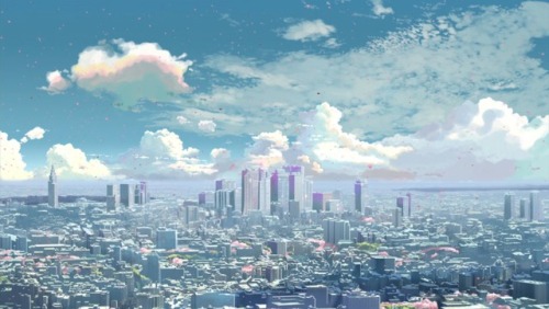 ghibli-collector:The Heavens - Art from Makoto Shinkai’s 5 Centimeters Per Second (2007)