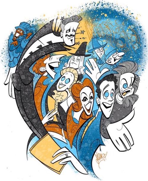 fuckyeahsomethingrotten:Squigs’ beautiful new artwork of the Something Rotten! replacement cast!