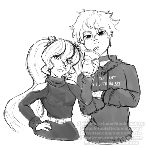 D Oodle Of Iris N @faeriegirl's Remy Being Wholesome Friends And Judging Everyone Around Them \o/