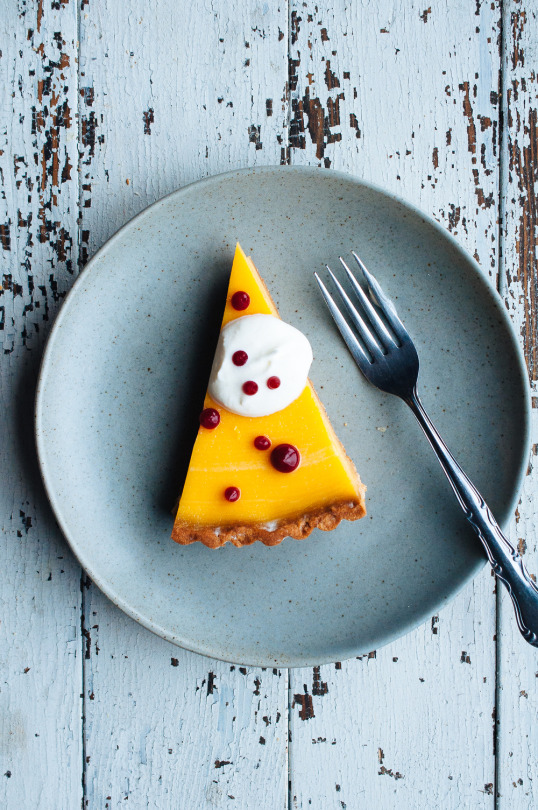 Lemon & Earl Grey Tart With Buttermilk Chantilly 