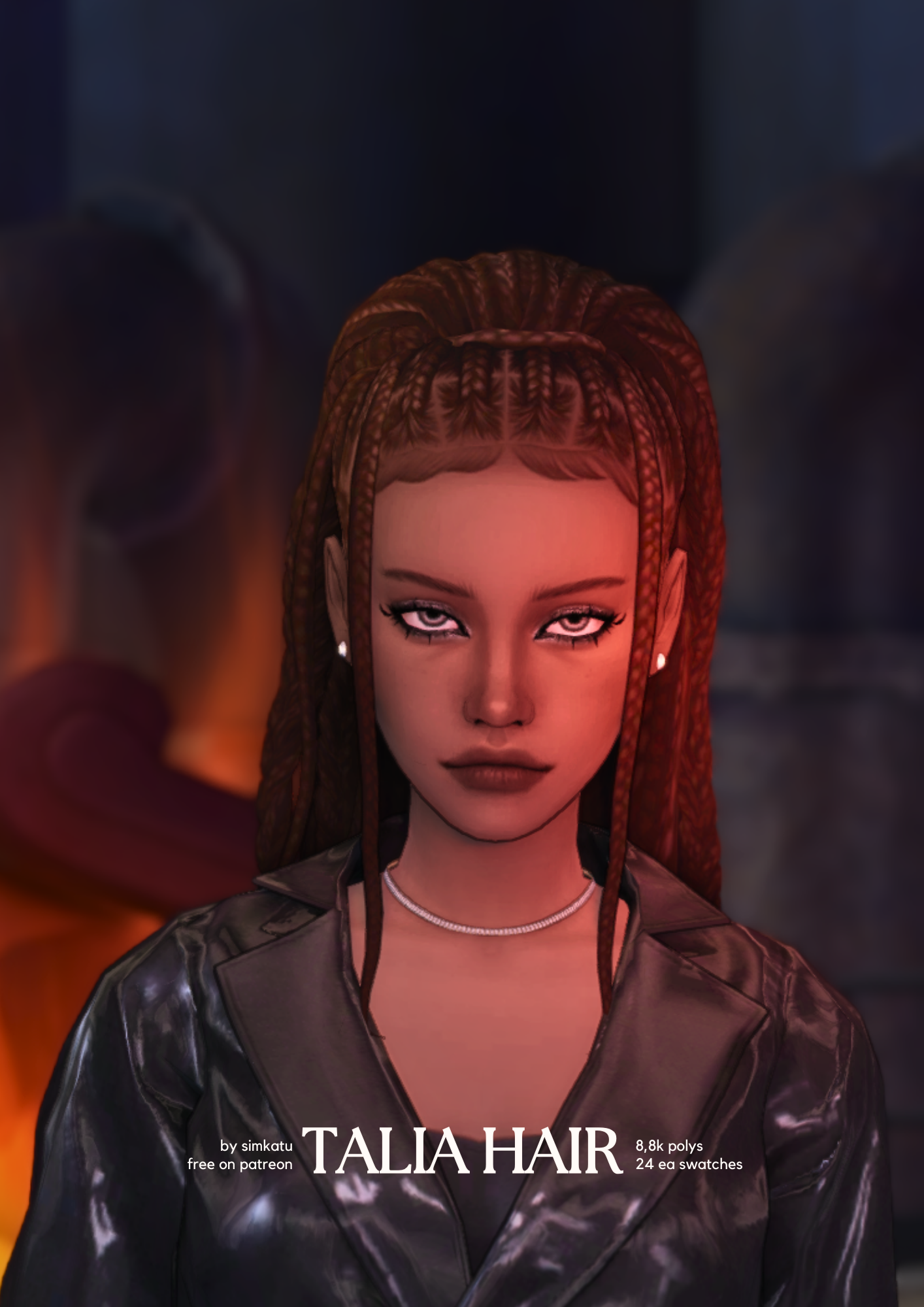 Simkatu new cc hair for the sims 4 free download on 