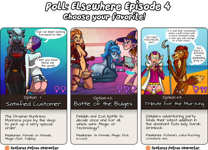 Elsewhere Episode 4 Poll!It&rsquo;s time to decide what Episode 4 will be, and