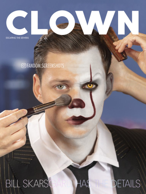 Photoshop edit by me.“A clown turning into a human.” A suuuper quick and pretty messy ed