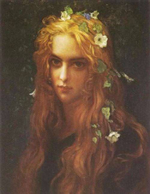 Ophelia by Antoine Auguste Ernest Hebert.