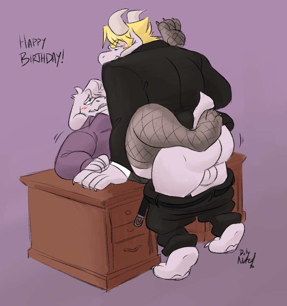 dulynotedart:  A birthday gift for @thebuttdawg and also a contribution to AsgorielweekHappy
