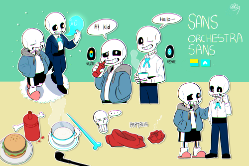 original sans & orchestra sans I drew the difference between original and orchestra sansOrchestr