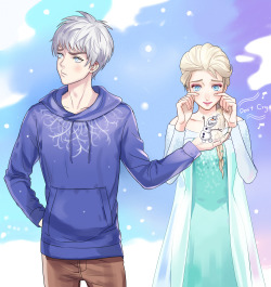 setsuna1111:  &ldquo;Don’t cry Elsa&rdquo; Jack x Elsa