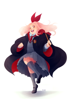thebestfemale:  I still love this AU ok? I can imagine Sakura being all cute as a first year wizard in Hogwarts asdfghjk