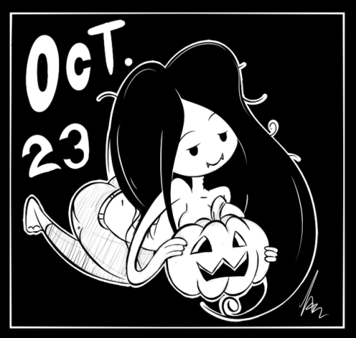 Inktober Day 23: Marceline the Pumpkin Queen