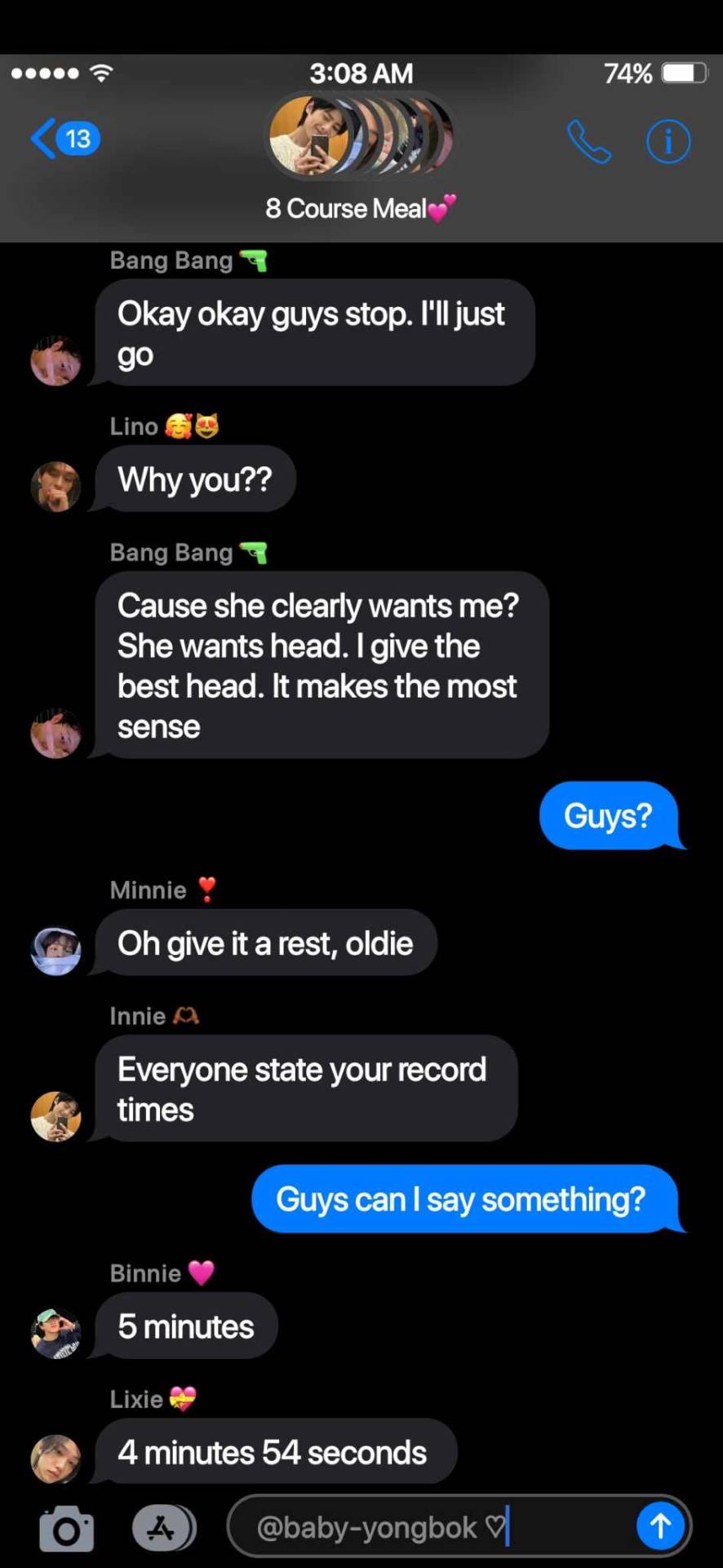 Poly SKZ!Fake Texts - Texting The Group Chat To Ask For "help"