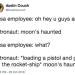 error-404-fuck-not-found:souldagger:souldagger:breakdown of why moon’s haunted is the tweet of all time- the implication that the nasa spaceship got back to earth, from the moon, without nasa knowing- nasa employee is super chill about it- theres