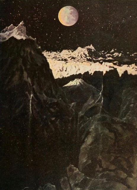 nemfrog:  The view from the Moon, imagined more than fifty years before humans went there. Marvels of the universe. Part III. November 1911. 