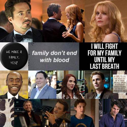 Title: Family Isn’t Just About BloodFilled:Tony Stark Bingo - Card #5013 - Adopted Square: Found Fam